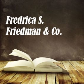 Fredrica S Friedman and Co - USA Literary Agencies