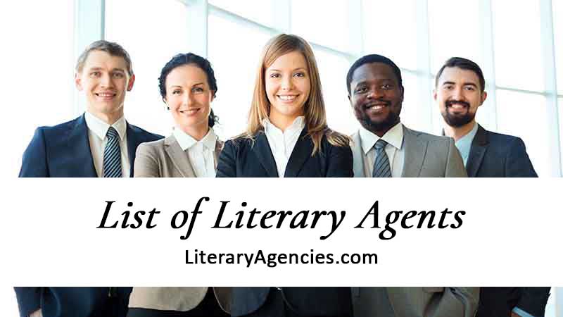 Diverse group of literary agents on list of literary agents wearing suits